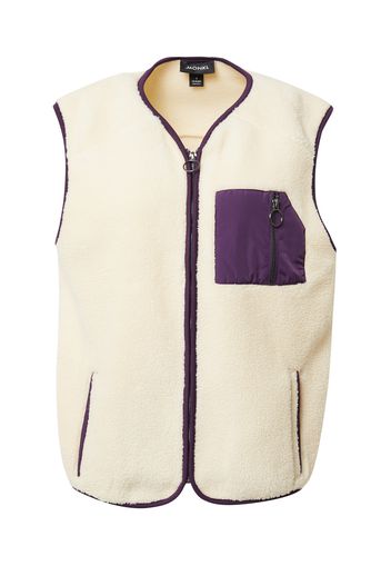 Monki Gilet 'Dylan'  lilla scuro / bianco