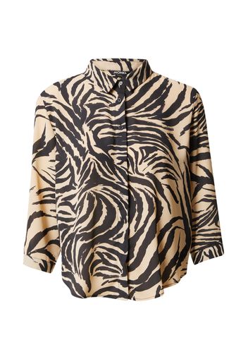 Monki Camicia da donna 'Hella'  beige chiaro / nero