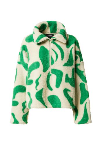 Monki Pullover 'Amanda'  verde / offwhite