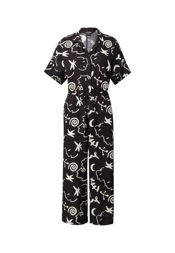 Monki Tuta jumpsuit 'Kalolo'  nero / bianco