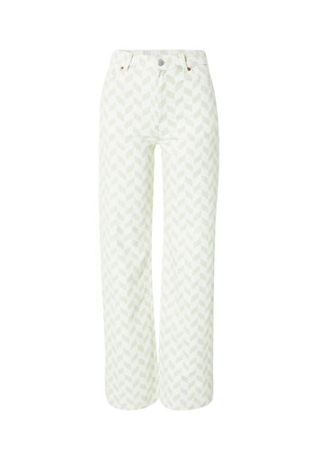 Monki Jeans  verde pastello / bianco