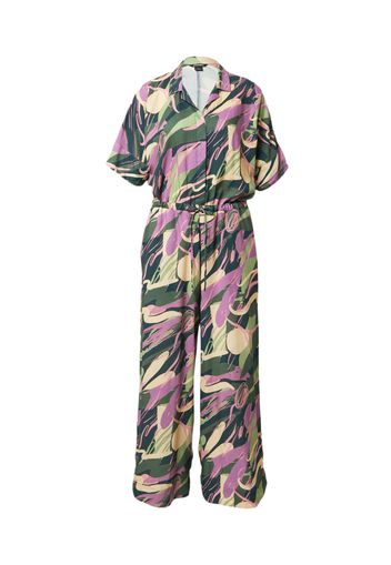 Monki Tuta jumpsuit 'Kalolo'  sabbia / verde chiaro / verde scuro / lilla