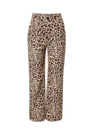 Monki Pantaloni 'Winona'  beige / nero / marrone