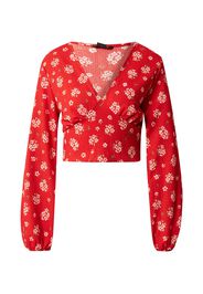 Monki Camicia da donna 'Rebecca'  verde erba / rosa antico / rosso fuoco / bianco