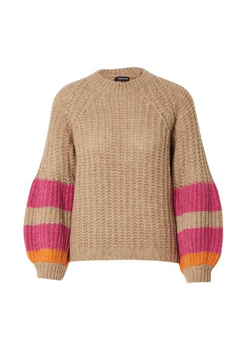 MORE & MORE Pullover  beige scuro / arancione / rosa