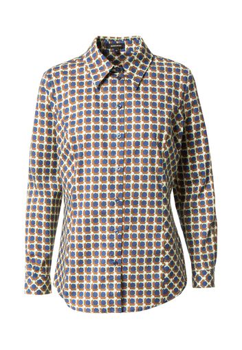 MORE & MORE Camicia da donna  navy / cognac / menta / bianco