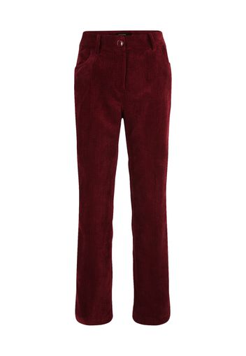 MORE & MORE Pantaloni con piega frontale  bordeaux