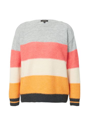 MORE & MORE Pullover  grigio sfumato / arancione / salmone / nero