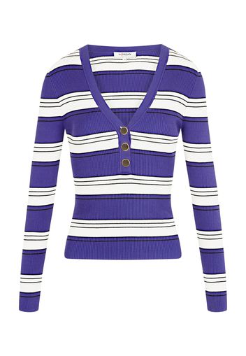 Morgan Pullover 'MINOU'  blu violetto / nero / bianco