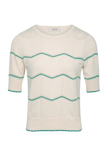 Morgan Pullover 'PUCE'  verde / bianco