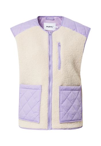 Moves Gilet  lavanda / bianco lana