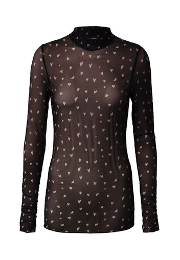 Moves Camicia da donna  nero / rosa pastello