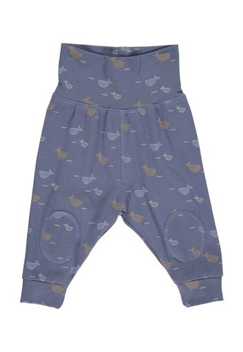 Müsli by GREEN COTTON Pantaloni 'Whale'  beige / indaco / blu chiaro / bianco