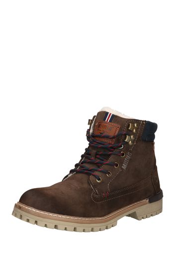 MUSTANG Boots stringati  broccato / navy