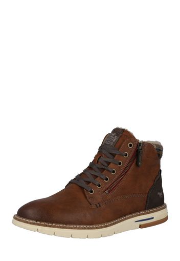 MUSTANG Boots stringati  marrone / marrone scuro