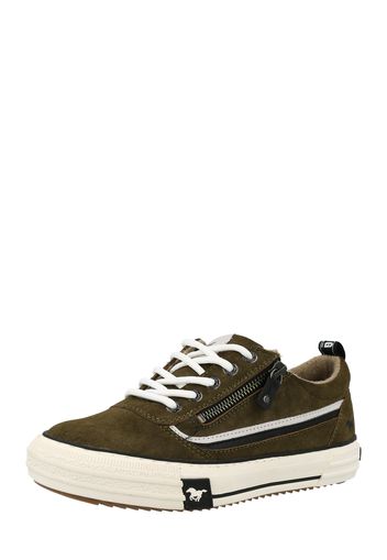 MUSTANG Sneaker bassa  verde scuro / bianco / nero