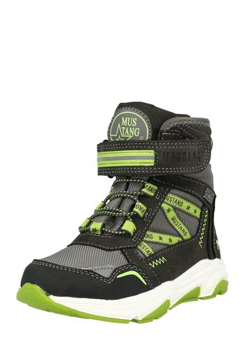 MUSTANG Sneaker  antracite / grigio scuro / verde chiaro
