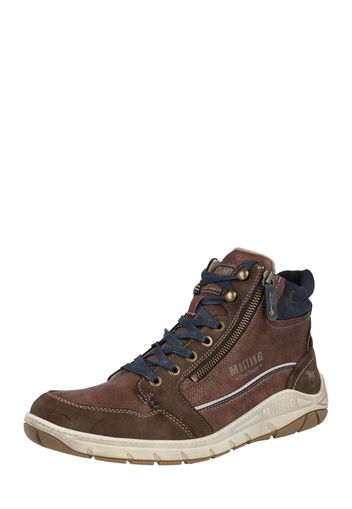 MUSTANG Sneaker alta  navy / cioccolato / marrone scuro / grigio