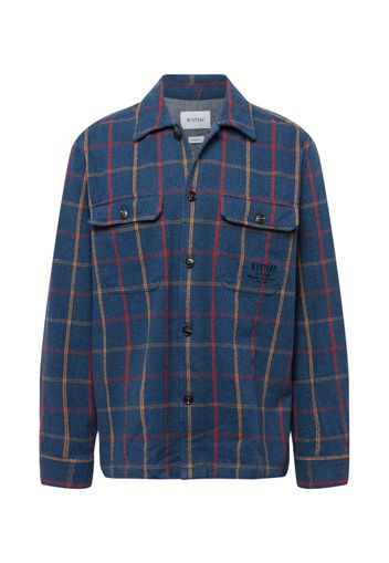 MUSTANG Camicia 'Clemens'  navy / arancione / rosso fuoco