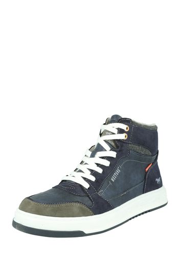 MUSTANG Sneaker alta  blu scuro / cachi