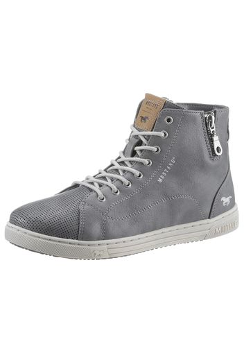 MUSTANG Sneaker alta  marrone / grigio scuro / bianco