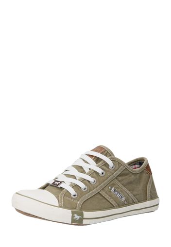 MUSTANG Sneaker bassa  marrone / cachi / bianco