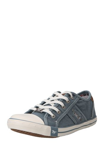 MUSTANG Sneaker bassa  blu denim / marrone scuro