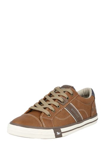 MUSTANG Sneaker bassa  marrone / marrone scuro / grigio