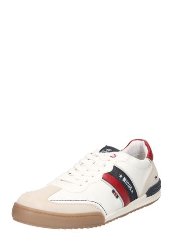 MUSTANG Sneaker bassa  beige / navy / rosso / bianco