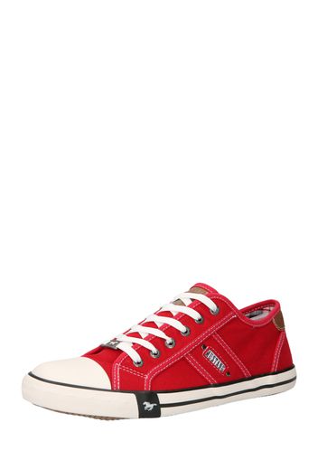 MUSTANG Sneaker bassa  rosso / nero / bianco