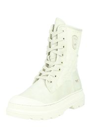 MUSTANG Stivaletto stringato  grigio chiaro / offwhite