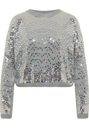 myMo at night Pullover  grigio argento