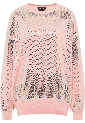 myMo at night Pullover  rosa chiaro / grigio argento