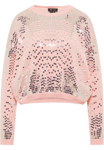 myMo at night Pullover  rosa / argento