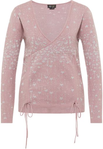 myMo at night Pullover  rosa antico / argento