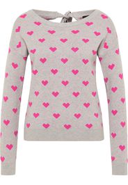 myMo at night Pullover  grigio sfumato / rosa