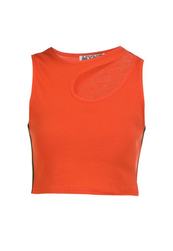 myMo ATHLSR Top sportivo  verde neon / nero / arancione neon