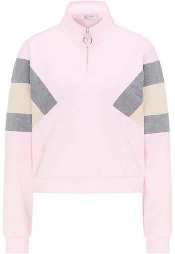 myMo ATHLSR Felpa sportiva  rosa / grigio sfumato / beige