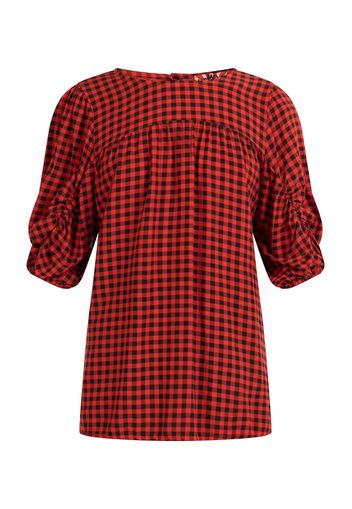 myMo ROCKS Camicia da donna  rosso / nero