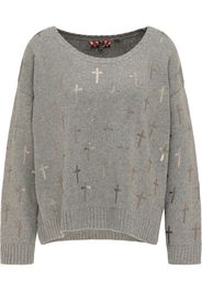 myMo ROCKS Pullover  grigio / argento