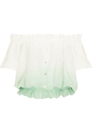 MYMO Camicia da donna  bianco / verde pastello