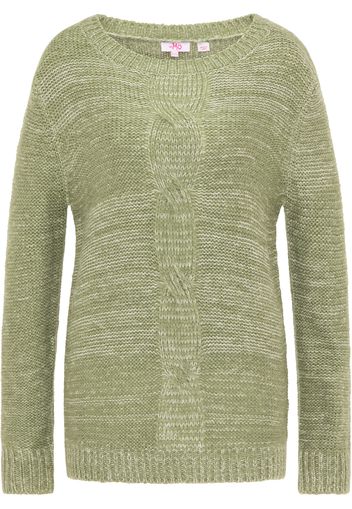 MYMO Pullover  oliva / beige