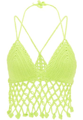 MYMO Top in maglia  verde neon