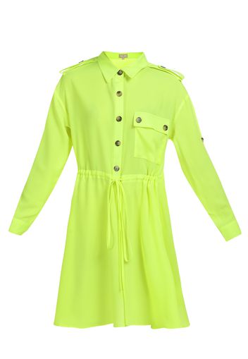 MYMO Abito camicia  lime