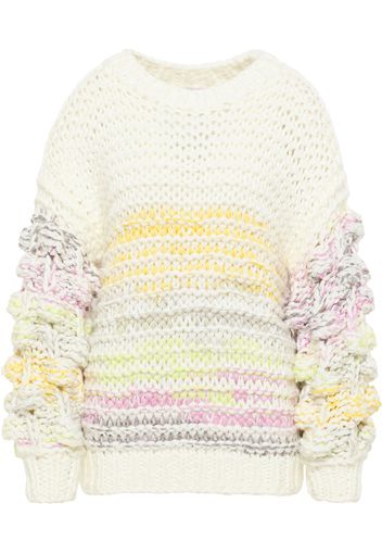 MYMO Pullover extra large  giallo / grigio / rosa / bianco