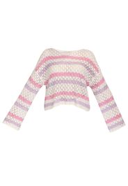 MYMO Pullover  beige / lilla / rosa