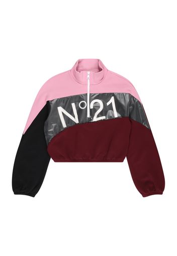 N°21 Felpa  borgogna / nero / rosa / bianco