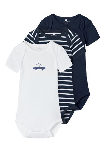 NAME IT Tutina / body per bambino  navy / bianco