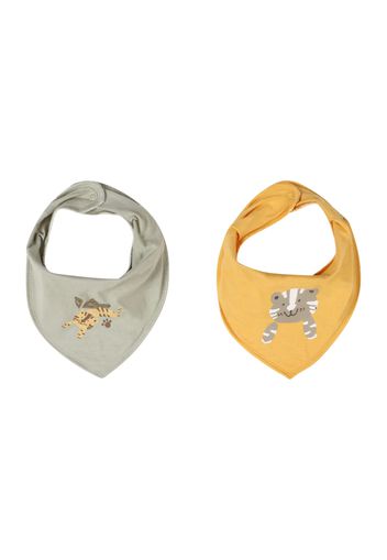 NAME IT Foulard 'YASIM JAMES'  giallo oro / verde pastello / grigio fumo / bianco