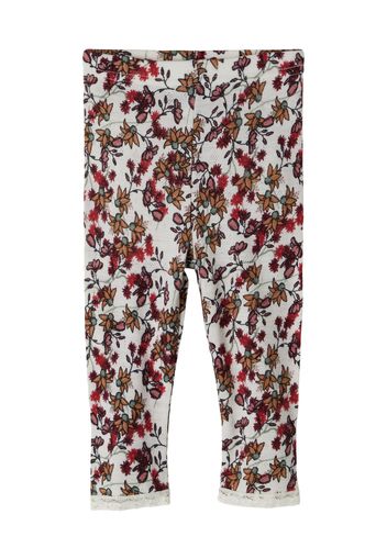 NAME IT Leggings 'Wang'  bianco naturale / borgogna / verde scuro / rosa antico / caramello